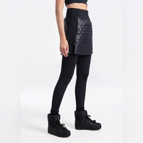 Lole Dresses & Skirts - Size Small LOLE Thermal Quilted Faux Leather Skirt